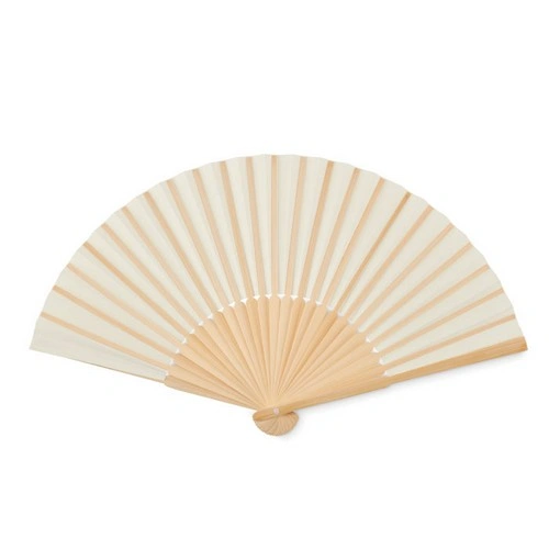 Abanico de bambú con tejido de papel ligero ref MO6828
