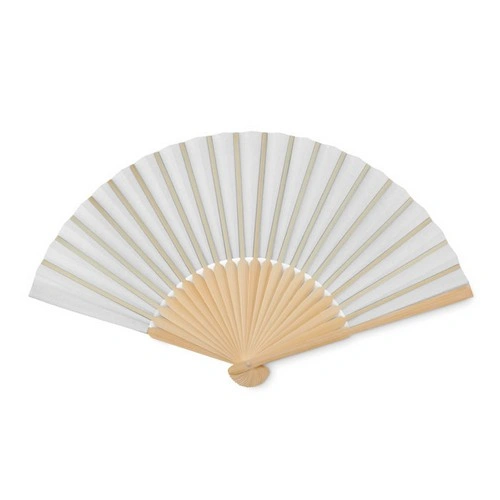 Abanico de bambú con tejido de papel ligero ref MO6828