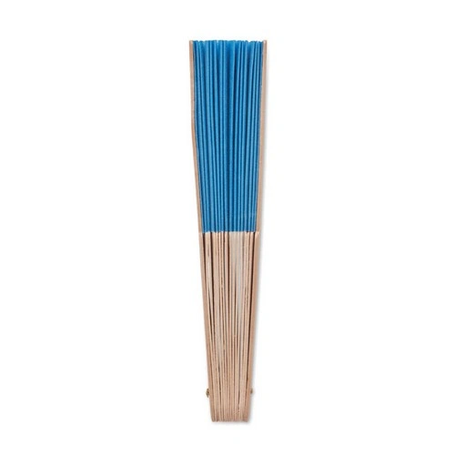 Abanico de madera con tela de poliéster ligero ref MO9532
