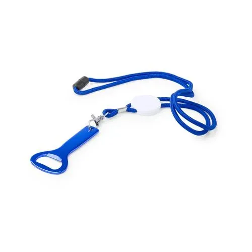 Abridor de aluminio con mango troquelado para lanyard ref 5062 - 01