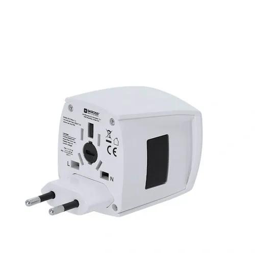 Adaptador de viaje universal Skross compacto y portable ref 22161 - 05