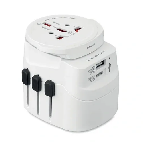 Adaptador universal Skross Pro Light USB carga segura y rápida ref MO2981 - Blanco