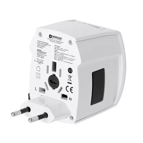 Adaptador viaje universal Skross MUV USB compacto y portable ref 22163 - 04