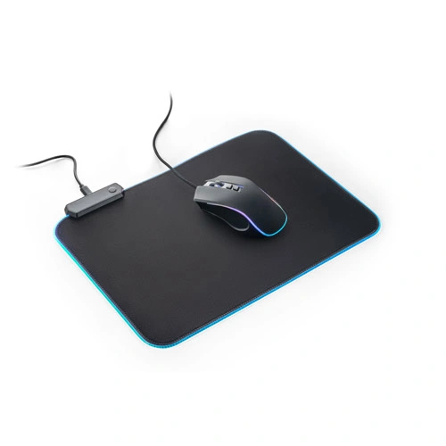 Alfombrilla de ratón LED RGB con base antideslizante ref 97134