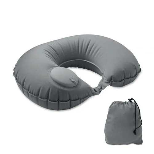 Almohada inflable de viaje con inflador incorporado ref MO2534 - Gris Piedra