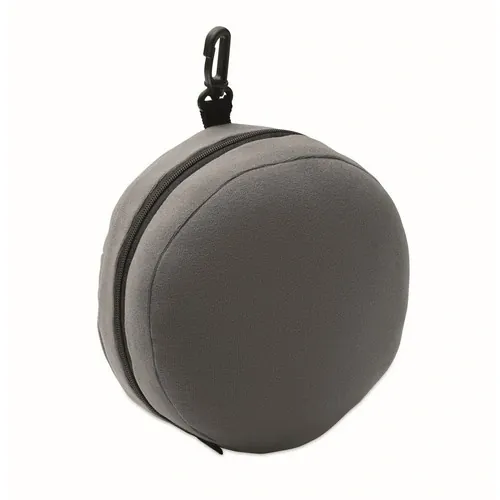 Almohada de viaje soft nuit con antifaz personalizable ref MO2907 - Back Gris