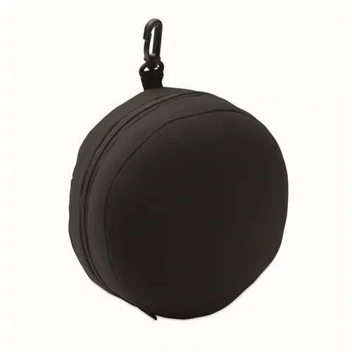 Almohada de viaje soft nuit con antifaz personalizable ref MO2907 - Back Negro
