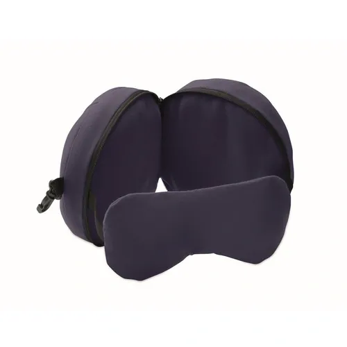 Almohada de viaje soft nuit con antifaz personalizable ref MO2907 - Front Azul