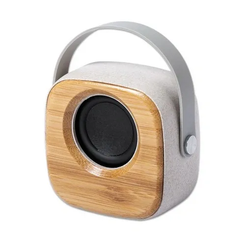 Altavoz Bluetooth de bambú con conexión 5.0 ref KE56 - Natural