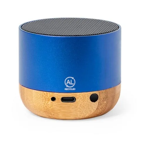 Altavoz eco de aluminio reciclado con conexión Bluetooth ref LO36 - Azul Royal