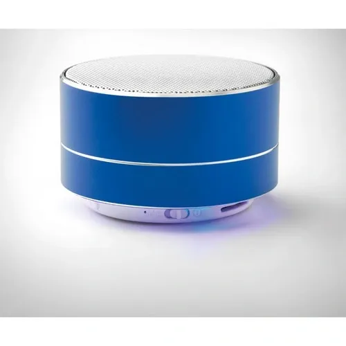 Altavoz inalámbrico de aluminio con luz ambiental ref MO9155 - Back Azul Royal
