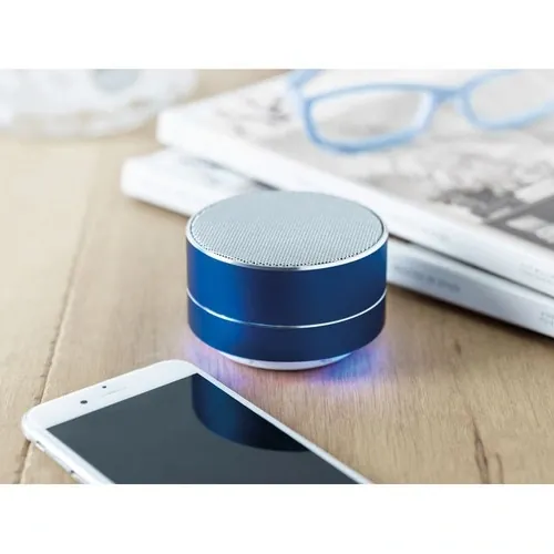 Altavoz inalámbrico de aluminio con luz ambiental ref MO9155 - Item Ambiant Picture Azul Royal