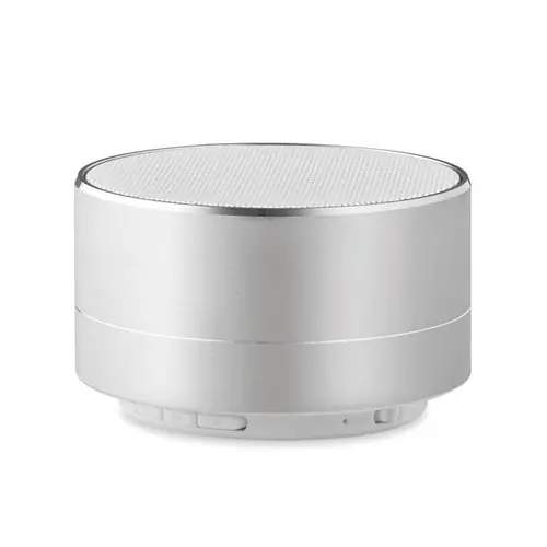 Altavoz inalámbrico de aluminio con luz ambiental ref MO9155 - Plata Mate