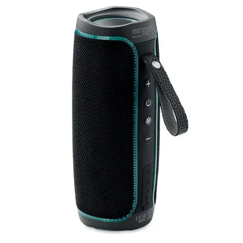 Altavoz inalámbrico LED a prueba de salpicaduras ref MO6662 - Front Negro
