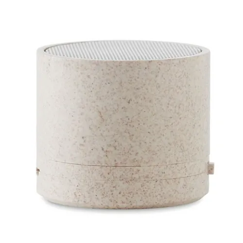Altavoz inalámbrico 5.0 con luz LED y carcasa ecológica ref MO9995 - Back Beig