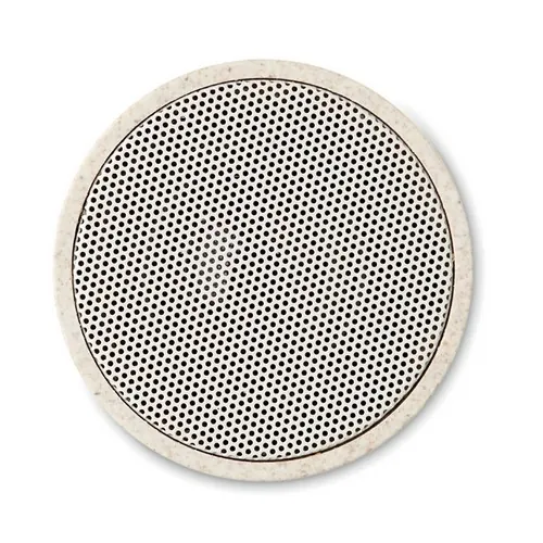 Altavoz inalámbrico 5.0 con luz LED y carcasa ecológica ref MO9995 - Top Beig