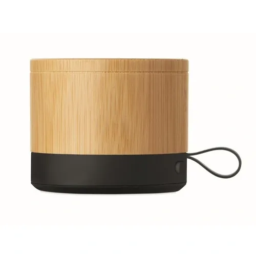 Altavoz inalámbrico recargable de bambú compacto y moderno ref MO2801 - Top Marr╨▓N