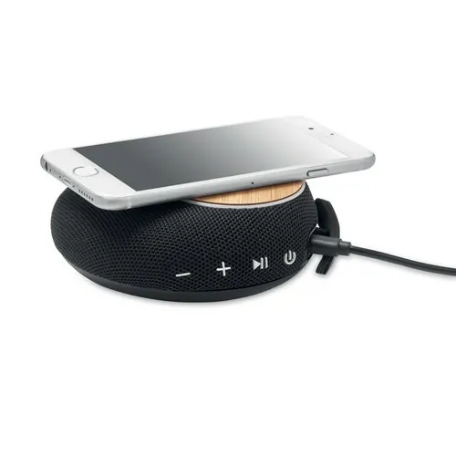 Altavoz inalámbrico 5.0 con cargador de 10W ref MO6887 - Side Negro