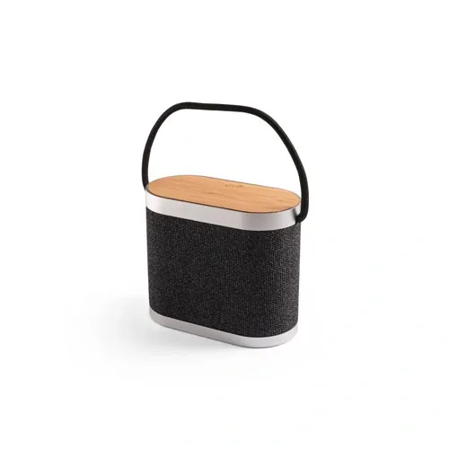 Altavoz portátil de bambú con carga inalámbrica ultrarrápida ref 97183 - Gris Oscuro