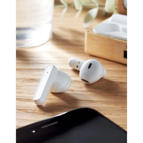 Auriculares TWS con micrófono y estuche de bambú ref MO2303