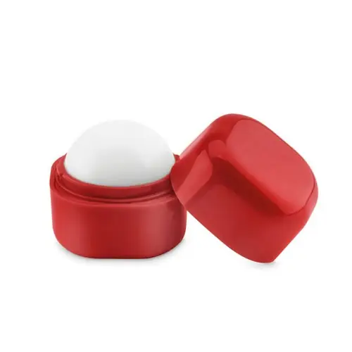 Bola de bálsamo labial natural con SPF10 sabor vainilla ref MO9586 - Rojo