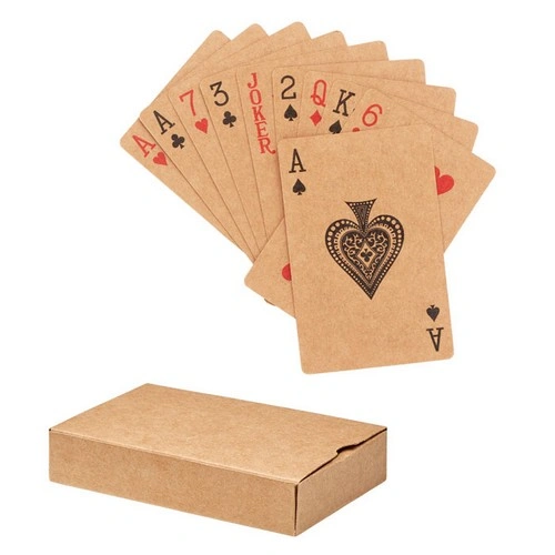 Baraja francesa de 54 cartas recicladas en estuche ref MO6201