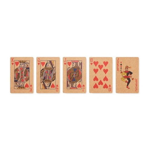 Baraja francesa de 54 cartas recicladas en estuche ref MO6201