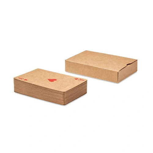 Baraja francesa de 54 cartas recicladas en estuche ref MO6201