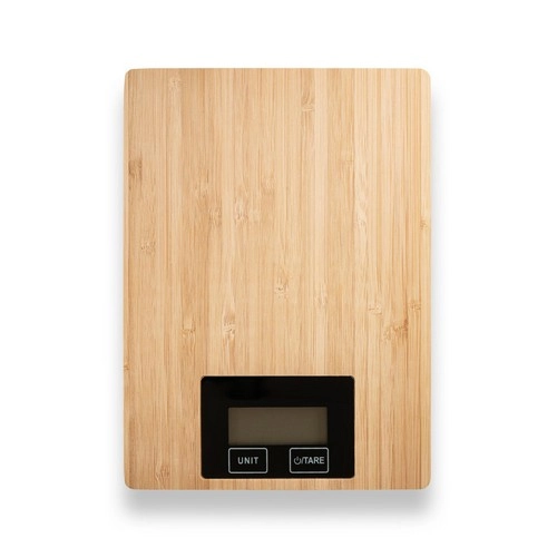 Báscula de cocina digital Bamboo con función de tara ref 94312