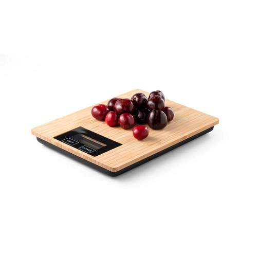Báscula de cocina digital Bamboo con función de tara ref 94312