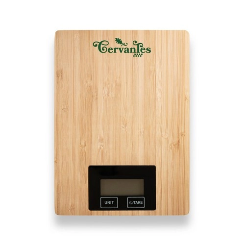 Báscula de cocina digital Bamboo con función de tara ref 94312