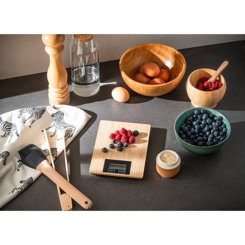 Báscula de cocina digital Bamboo con función de tara ref 94312