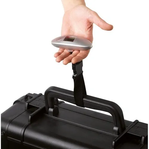 Báscula para maletas con capacidad de 40Kg ref MO8048 - Side Plata Mate