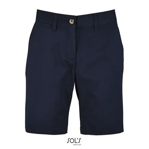 Bermudas chinos para mujer algodón personalizadas ref S02762 - French Marino