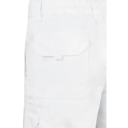 Bermudas elásticas multibolsillos cómodas y prácticas ref 36017 - Blanco 05