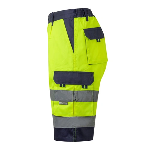 Bermudas multibolsillos bicolor con bandas reflectantes ref 36089