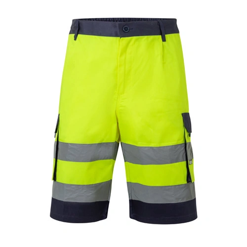 Bermudas multibolsillos bicolor con bandas reflectantes ref 36089