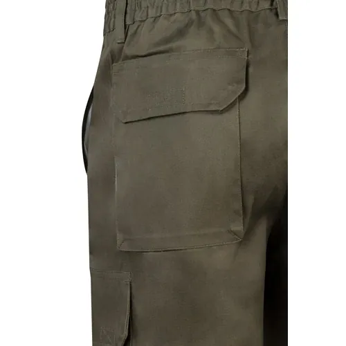 Bermudas multibolsillos con cinturilla elástica ref 36115 - Verde Militar 05
