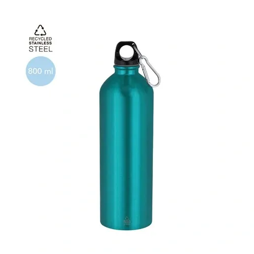 Bidón Acero Inoxidable Reciclado 800 ml con Mosquetón ref 22006 - 00