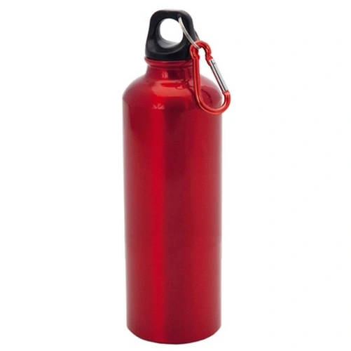 Bidón de aluminio 750 ml con mosquetón integrado ref DE16