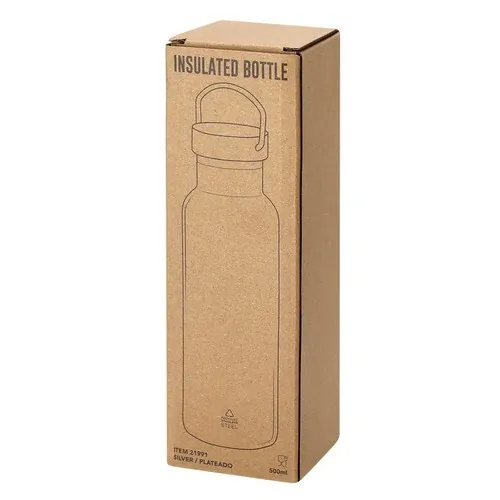 Bidón Térmico Acero Inoxidable Reciclado 500ml ref 21991 - 01