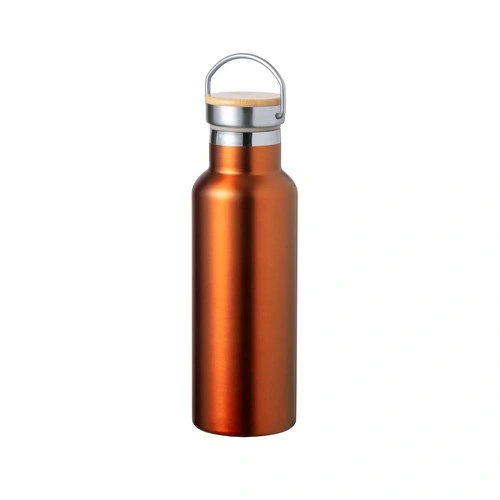 Bidón térmico de acero inox con tapón de bambú ref 1936