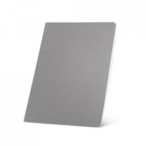 Bloc de notas A5 reciclado con 80 páginas rayadas ref 93495 - Gris