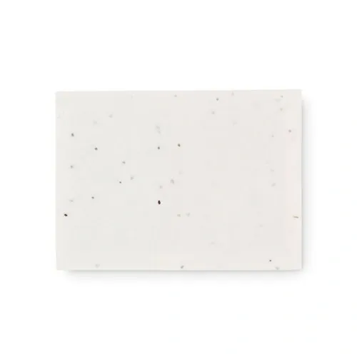 Bloc de notas amarillo con semillas de amapolas ref MO6510 - Back Blanco