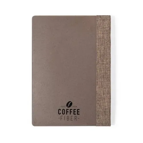 Bloc de notas de línea nature tapa rígida fibra de café ref 1414 - 05