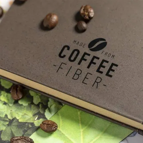 Bloc de notas de línea nature tapa rígida fibra de café ref 1414 - 07