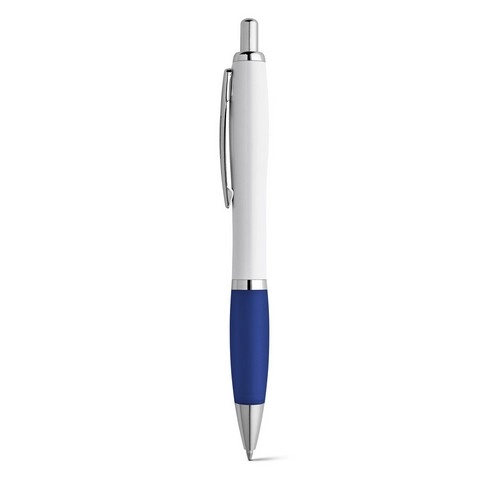 Bolígrafo ABS blanco con clip metálico antideslizante ref 81132