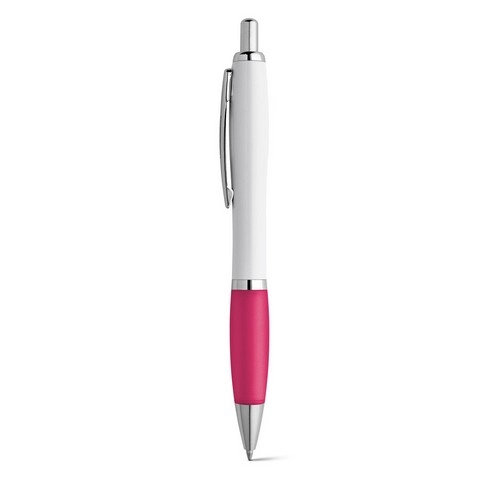 Bolígrafo ABS blanco con clip metálico antideslizante ref 81132