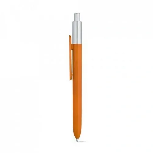 Bolígrafo ABS brillante con recarga X20 tinta azul ref 81008 - Naranja
