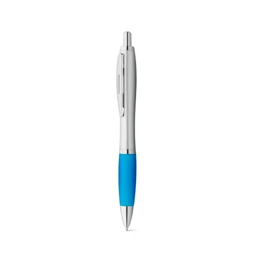 Bolígrafo ABS con clip de aluminio antideslizante ref 91019 - Azul Claro 02